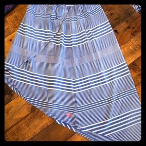 High low rich cotton skirt